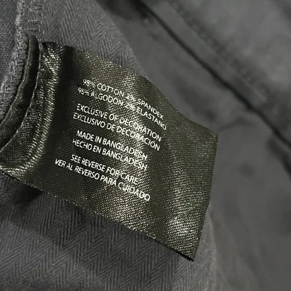 Banana Republic Mens Pants 36x32 Tapered Chino Gray‎ Stretch Pockets Preppy